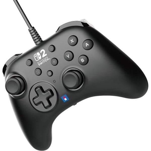 Kableløs controller - HORI - Horipad - Nintendo Switch og Switch 2 - Nintendo C knap - Programmerbare bagsider - Sort Svart