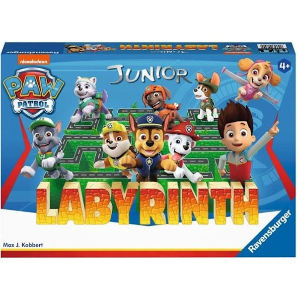 PAT'PATROUILLE Labyrinthe Jr - Ravensburger - Brädspel för barn - Skattjakt i en rörlig labyrint - Från 4 år Flerfärgad