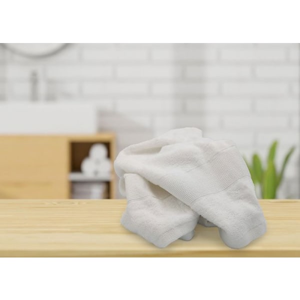 Bambuhandduk 50 x 90 cm - Vit Vit