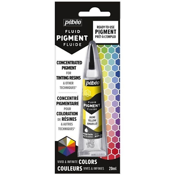 Pigmentoitu väriaine hartsille - Keltainen - 20 ml Gul
