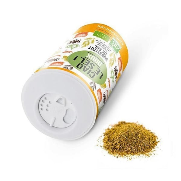 Salterstatning - Aromandise - Ciao sød salt - 70 g - Krydderiblanding - Umami smag
