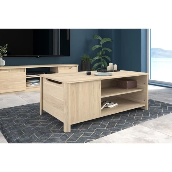 Soffbord BETTY - Ek - Rektangulär - 110 x 42 x 60 cm Ek