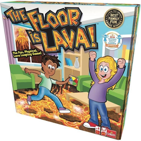 Gulv er lava - Brætspil - GOLIATH - Fra 5 år Flerfärgad