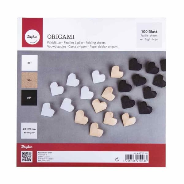 100 ark til origami 20 x 20 cm Transparent