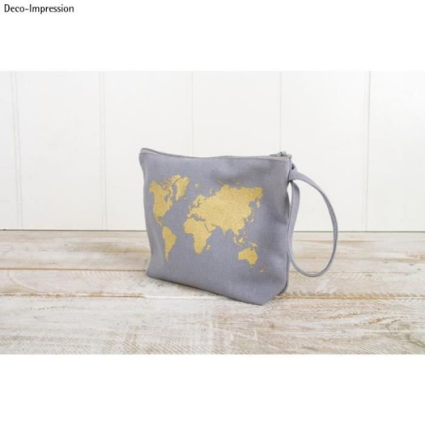 Liimattava sabluuna A5 - Rayher - Maailmankartta - Uudelleenkäytettävä - 21 cm x 14,8 cm - Lastan mukana