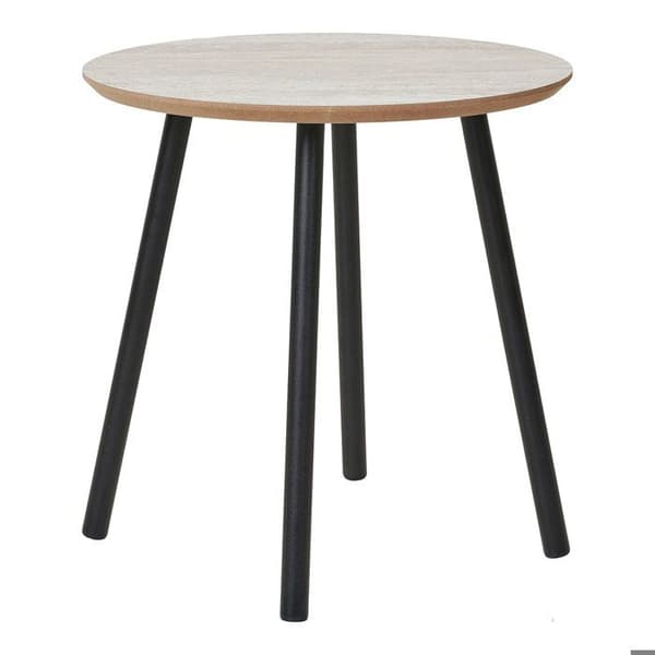 Aalst sidebord Ø40cm dekor travertin beige. beige