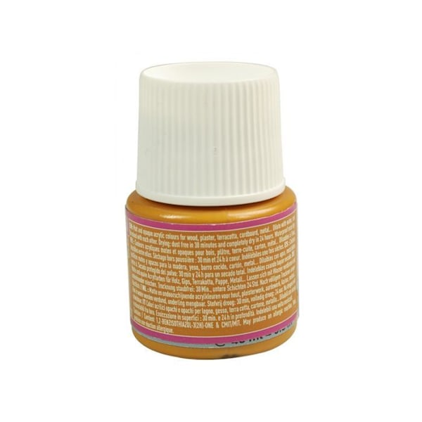 Akrylfärg - Pébéo - P.BO Déco - Matt ockra - 45ml - Matt finish Ockra