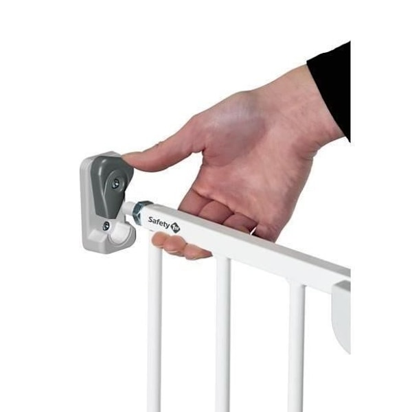 SAFETY 1ST Wall-fix utdragbar skyddsgrind, bredd från 62 till 102 cm, från 6 till 24 månader, vit metall, väggmontering 2 Vit