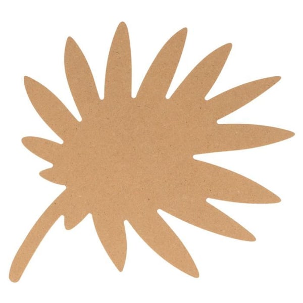 15 cm MDF palmblad av trä Beige
