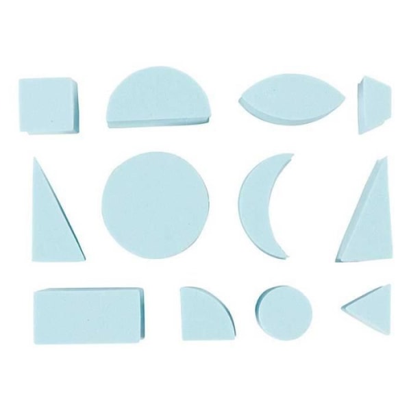 EVA-skumstämplar - Geometriska former - Cretorime - För barn - Blå
