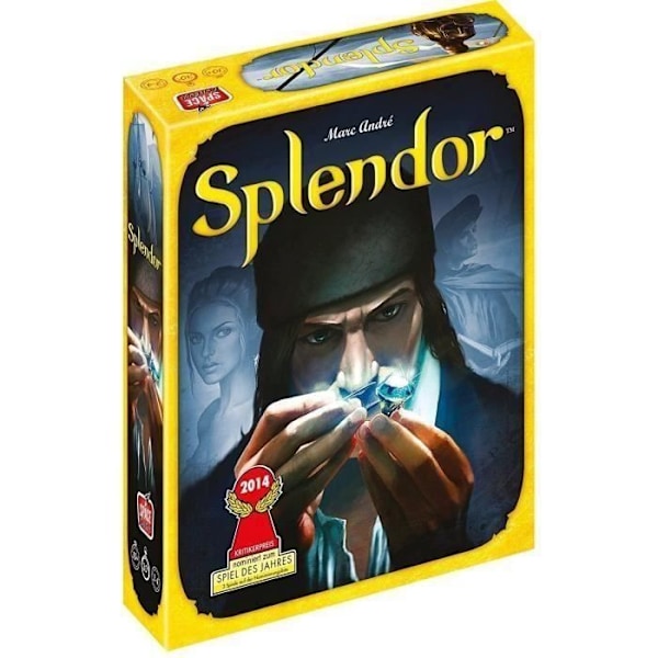 Splendor-lautapeli - ASMODEE - Pura laatikko nyt - 10-vuotiaasta alkaen - 2-4 pelaajaa - 30 min Flerfärgad