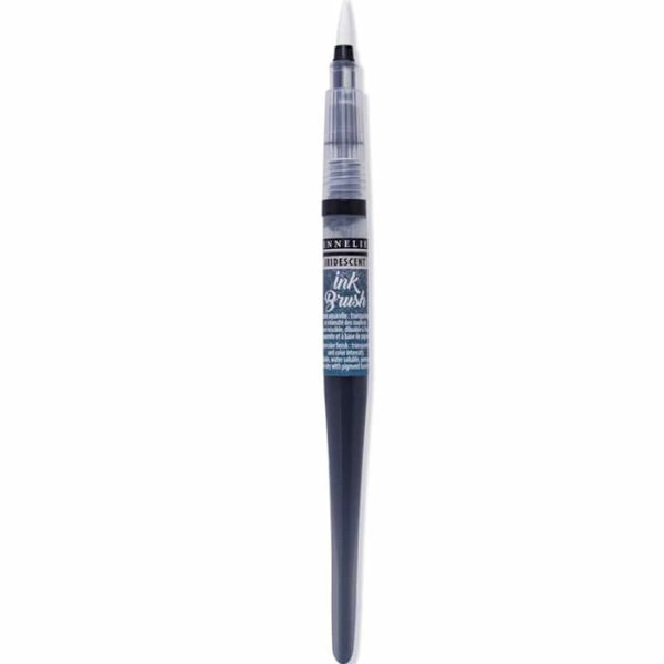 Forse pensel - Ink Brush - Blå Indigo perlemor - Sennelier Blå