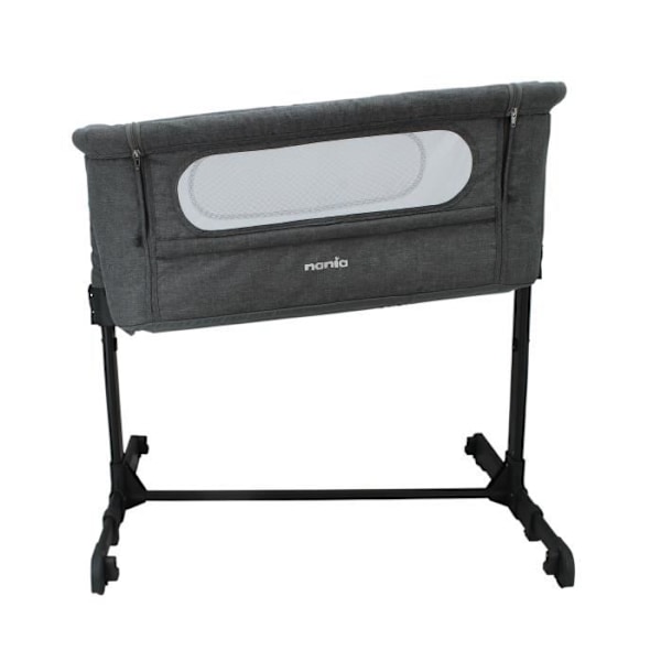 NANIA DODI yhdessä nukkuva vauvan sänky - 2 in 1 lisävuode - Erittäin mukava patja 4 cm paksu - P 80 x L 42 cm Grå