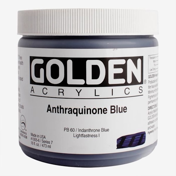 Golden : Heavy Body Akrylmaling : 473ml : Anthraquinone Blå