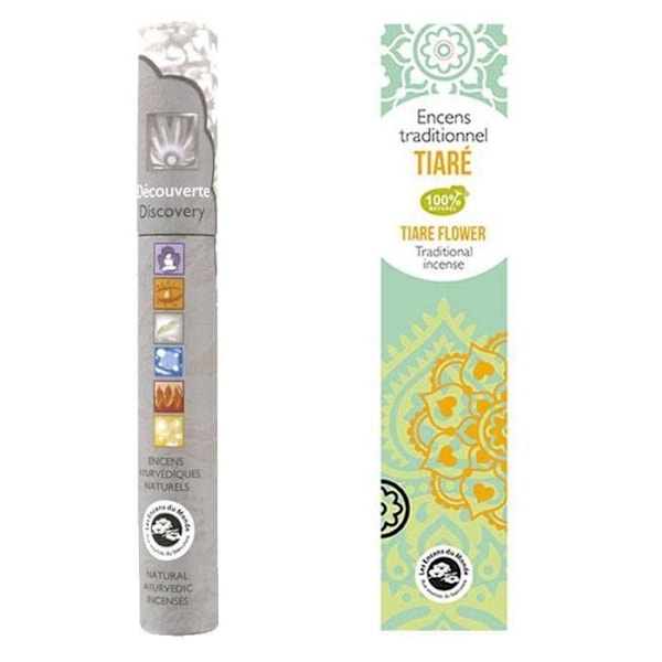 Frangipani indisk røgelse 20 pinde + ayurvedisk røgelse 14 pinde