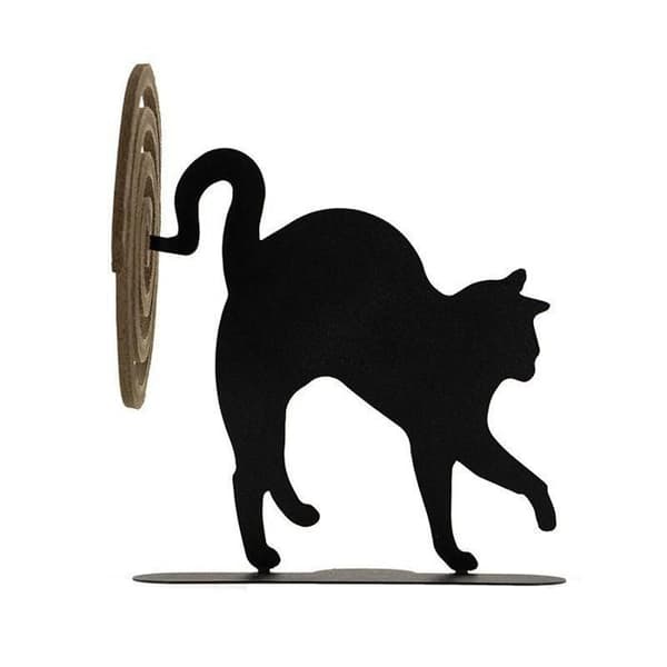 Røggenspiralholder - Godeffroy den sorte kat Svart