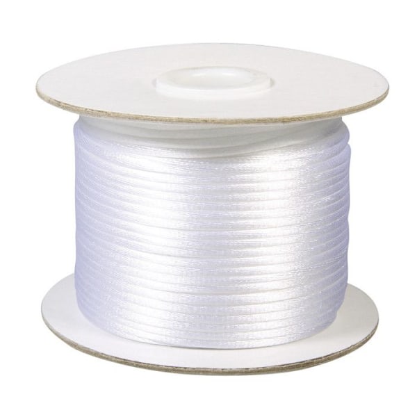 Cordon Blanc Satin Ø 2 mm Rulle 50 m