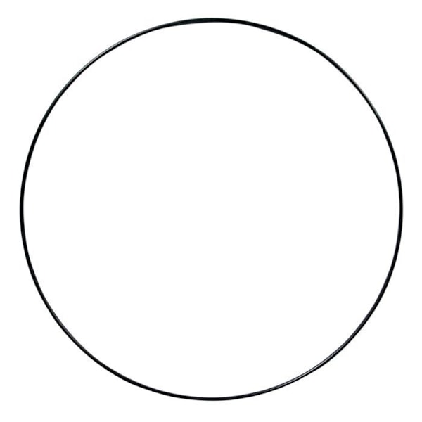 Sort metalring sort Ø 30 cm Svart