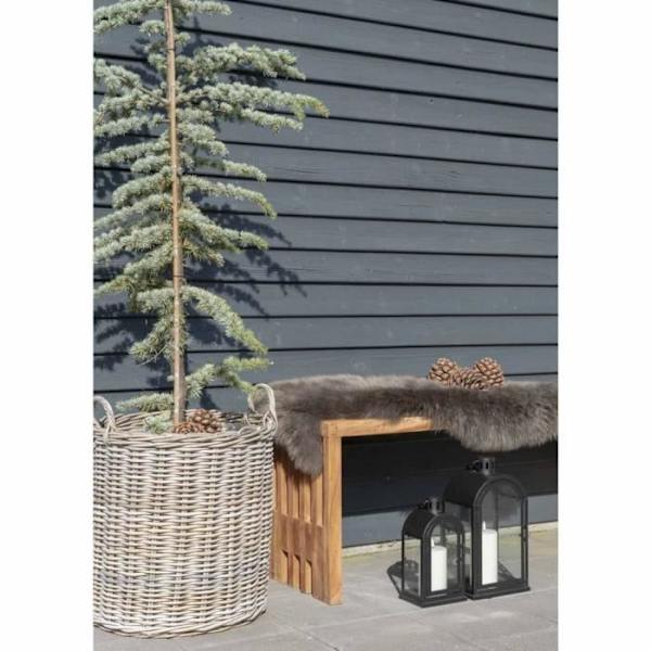 House Nordic Round korit 2 kpl Ivy Rattan kubu kastanj