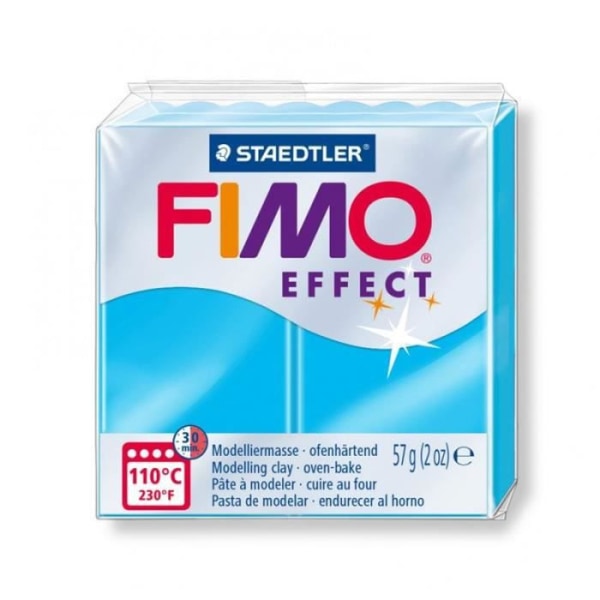 Fimo Paste - Creative Seed We All Have Talent - Blue Neon Effect - Til smykker, nøgleringe og dekoration Blå