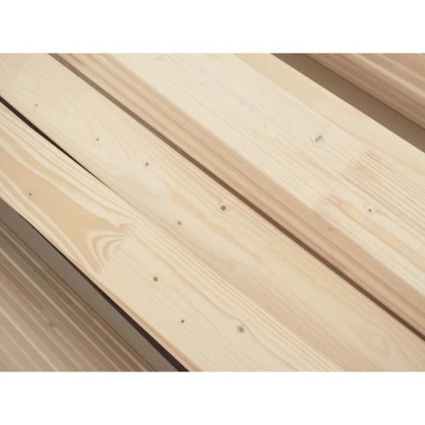 Lys hytte - Benlemi - TERY - Hvid - 80x160cm - 1 plads Vit