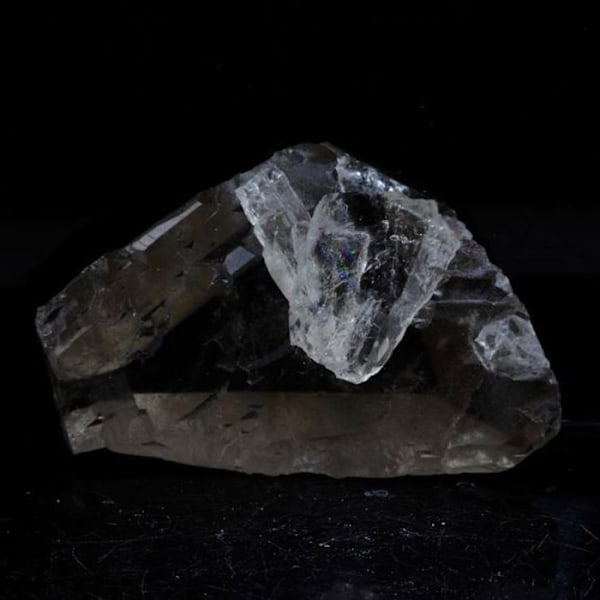 Røgkvarts - ABIJOUX - Les Deux Alpes, Oisans, Isère - 53,15 ct - Rekrystalliseret klinge