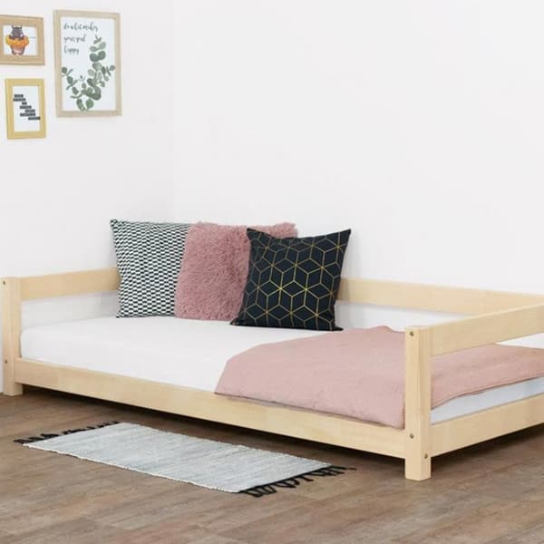 Säng Montessori barn STUDY 80 x 180 lackad beige