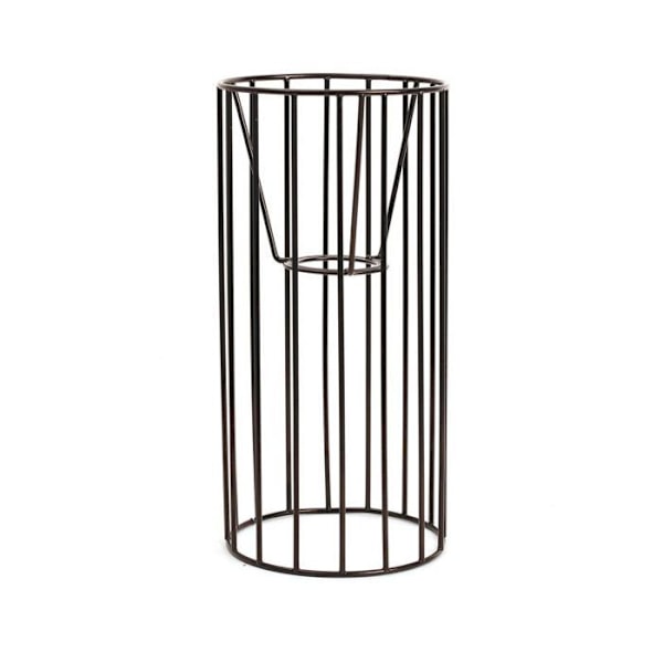 Sort cylinder lampeskærm 25 x 12 cm Svart