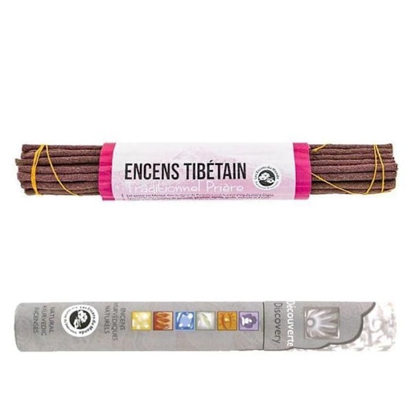Tibetansk bøn røgelse 35 pinde + ayurvedisk røgelse 14 pinde