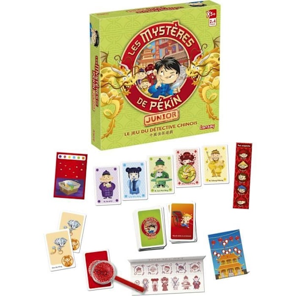 LANSAY - THE MYSTERIES OF BEIJING - Brætspil - Juniorversion - 2 til 4 spillere - Fra 5 år Flerfärgad