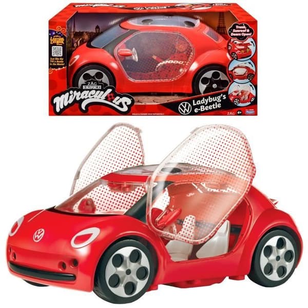 Ihmeellinen leppäkerttuauto - Leppäkertun Volkswagen e-Beetle - Bandai Röd