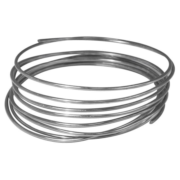 Fil aluminium meget formbart Sølv 2mm 2m Platina