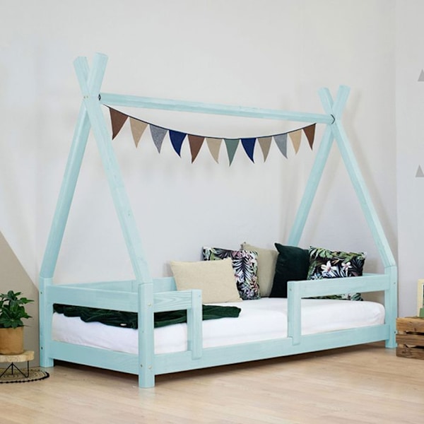 Lit cabane enfant NAKANA 80 x 180 vaaleansininen Blå
