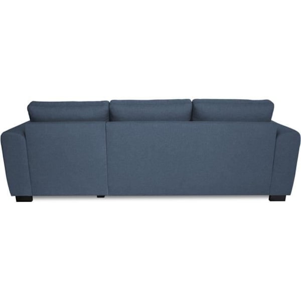 Fast vendbar 4-personers hjørnesofa - Blåt stof - L245 x D150 x H86 cm - HAMILTON - Fremstillet i Ukraine Blå