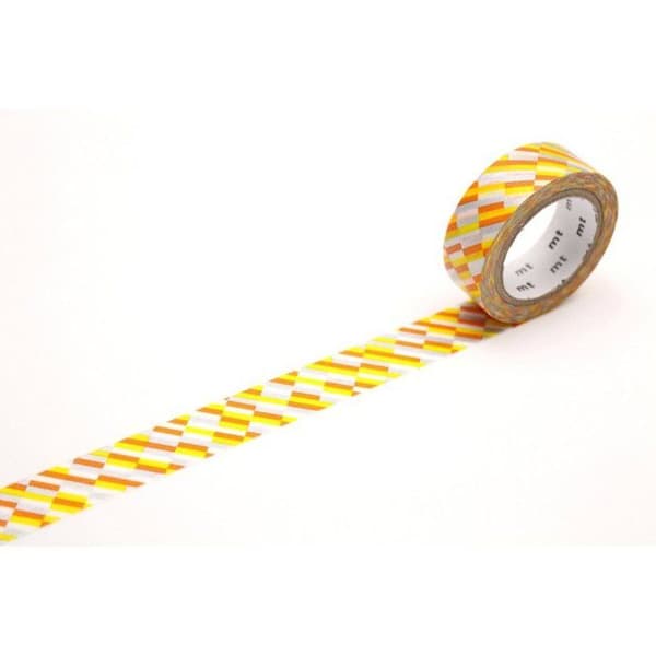 Maskeringstejp - Maskeringstejp MT mosaik silver och orange Silver