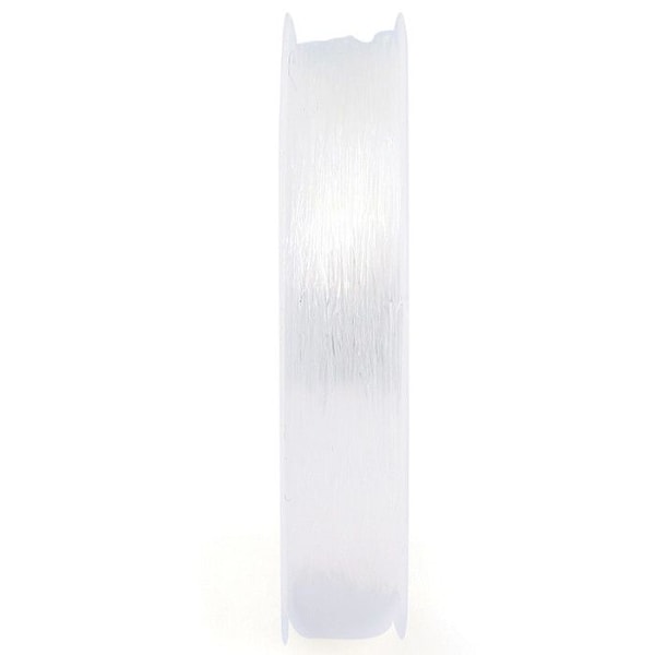 Spole af elastisk nylontråd - 0,5 mm x 20 m Transparent
