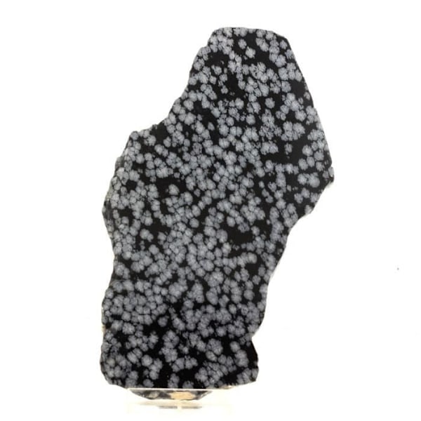 Sten og mineraler - ABIJOUX - Snowflake Obsidian + Cristobalite - 949.5 ct - Sort - Blandet