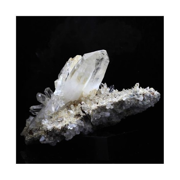 Sten og mineraler. Muzo kvarts. 260,5 øre. Vaulnaveys, Isère, Frankrig.