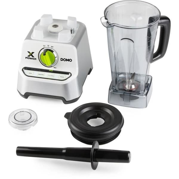 Blender XPOWER - DOMO - DO747BL - 1500 W - 2 L - Grå Grå