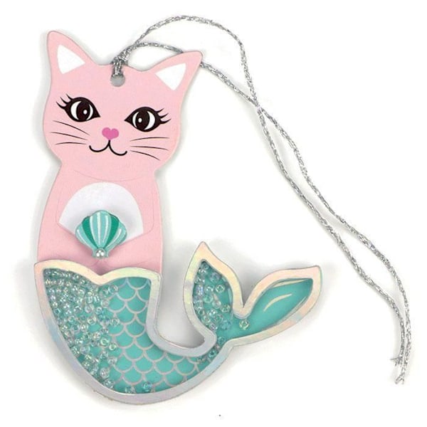 2 3D shaker tags - Havfrue kat