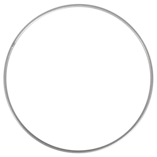 2 silvermetallringar Ø 25 cm Silver