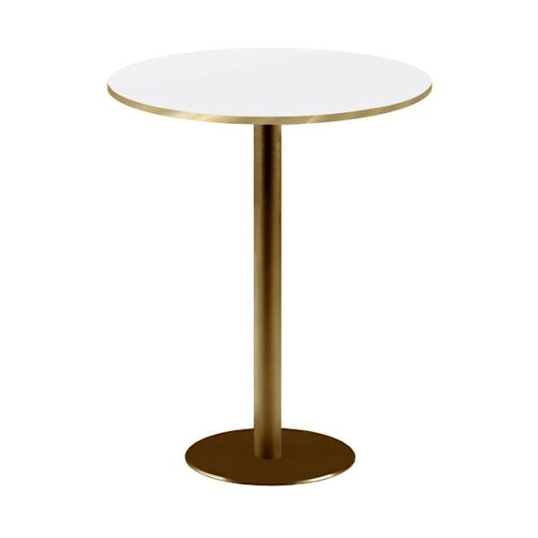 Rund høj bar Ø 60 cm Rom hvid bistro Vit