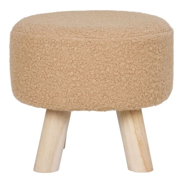 Aberdeen taburett Ø31cm sand. beige