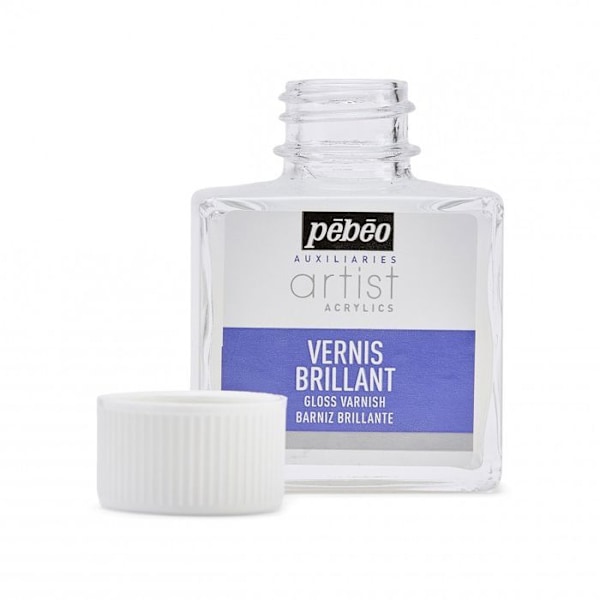 Akrylmaling Glossy Varnish - Pébéo - 75 ml - Hvid - Vandbaseret - Blanding