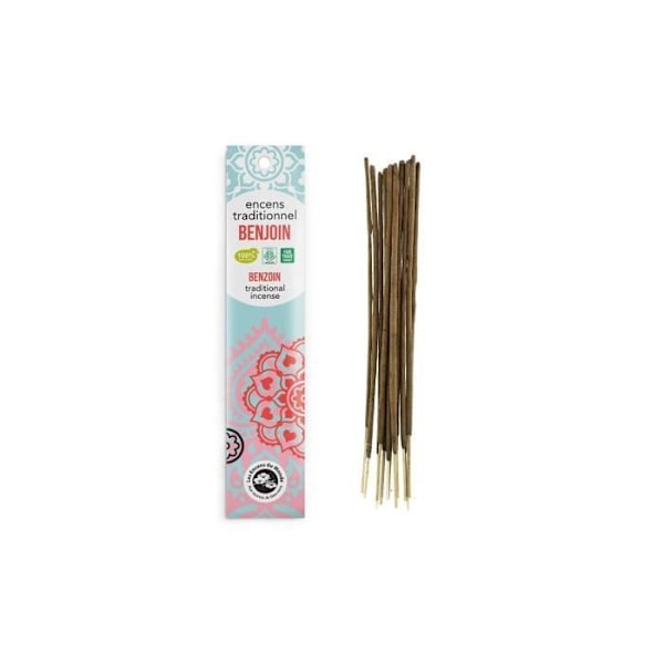 Røgelse - LES INCENSE DU MONDE - Benzoin - 200 pinde - 100% naturlig - 45 min brændetid