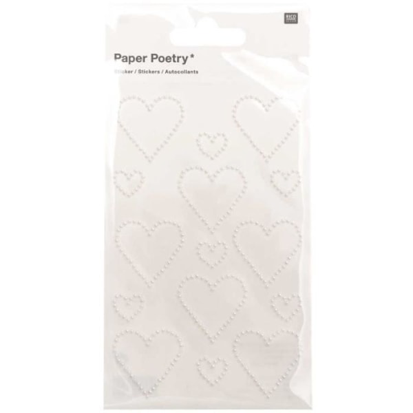 'Rico Design - Paper Poetry' Rhinestones 'Sydän 1.5 cm ja 3 cm'