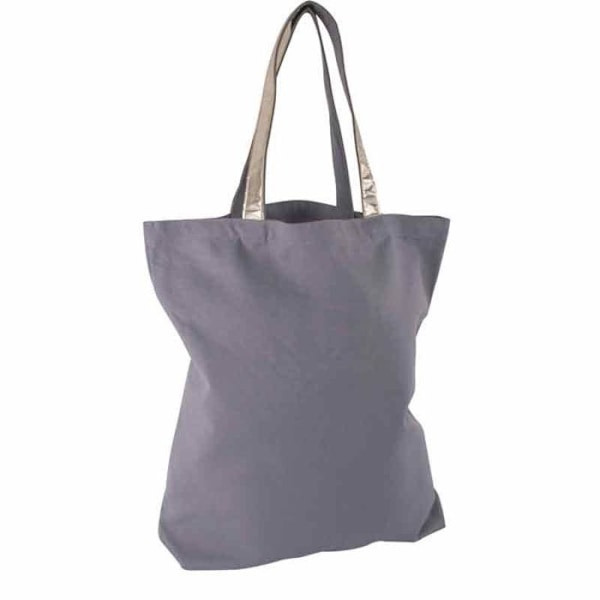Shoppingtaske - Mode - Grå - 46x46cm - 330g/m² - Økologisk grå