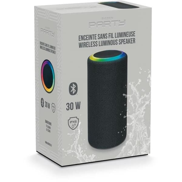 BIGBEN Party - Mainstream 2 langaton Bluetooth-kaiutin - Valotehosteet - IPX6 - 30W - USB-C Svart