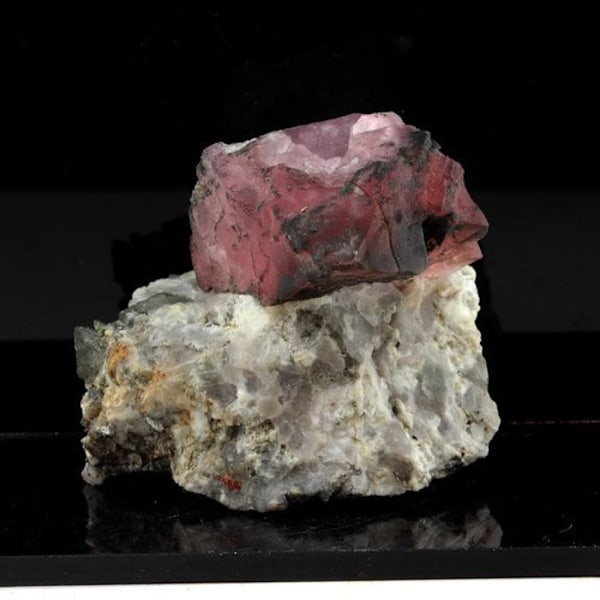 Sten og mineraler. Fluorit. 462,0 øre. Mont-Blanc-massivet (Les Droites), Frankrig.