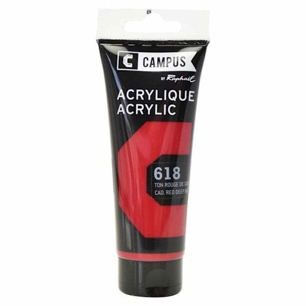 Akrylfärg 100 ml - Mörk Kadmiumröd n°618 Röd